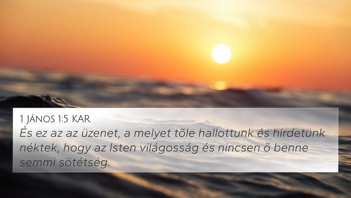 1 János 1:5 KAR Bible Verse Image