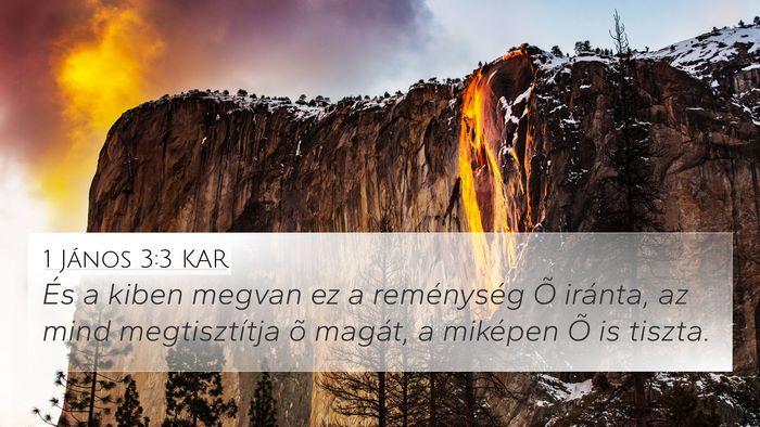 1 János 3:3 KAR Bible Verse Image