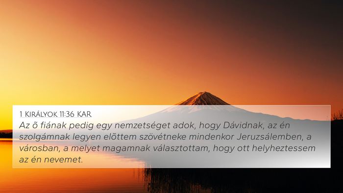 1 Királyok 11:36 KAR Bible Verse Image