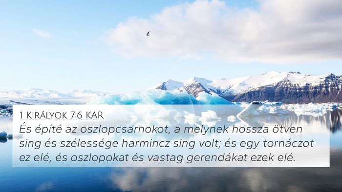 1 Királyok 7:6 KAR Bible Verse Image