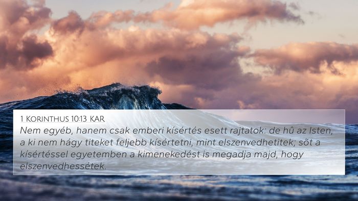 1 Korinthus 10:13 KAR Bible Verse Image