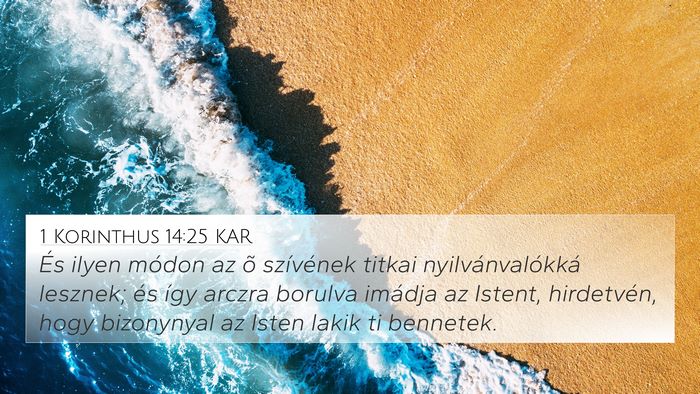 1 Korinthus 14:25 KAR Bible Verse Image