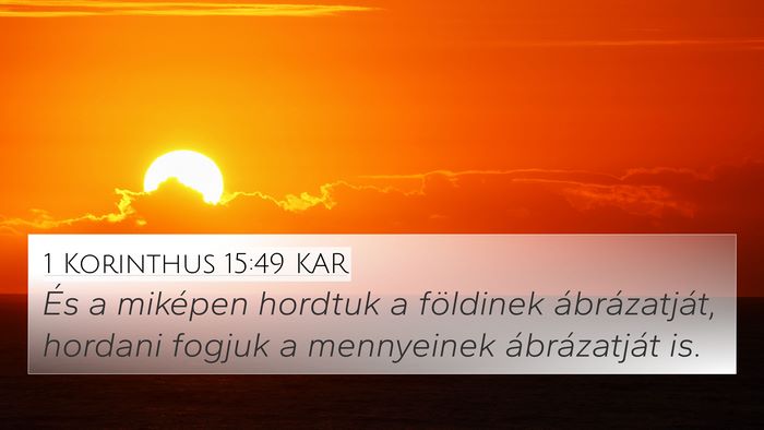 1 Korinthus 15:49 KAR Bible Verse Image