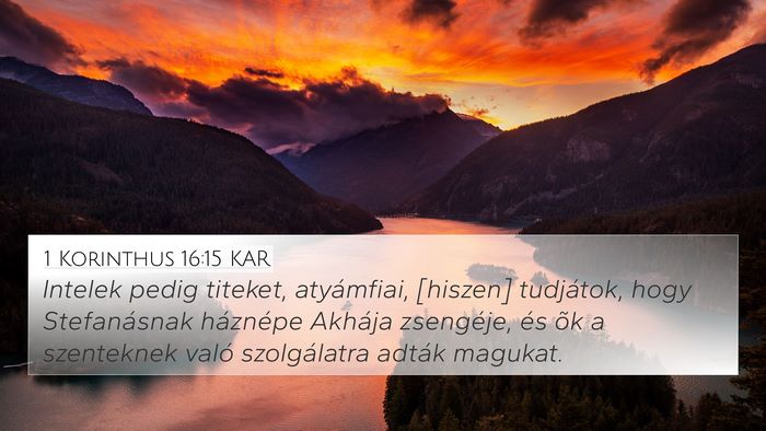 1 Korinthus 16:15 KAR Bible Verse Image