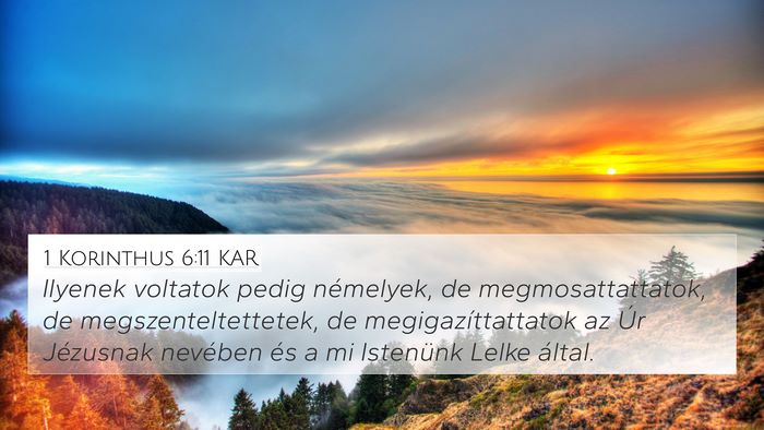1 Korinthus 6:11 KAR Bible Verse Image