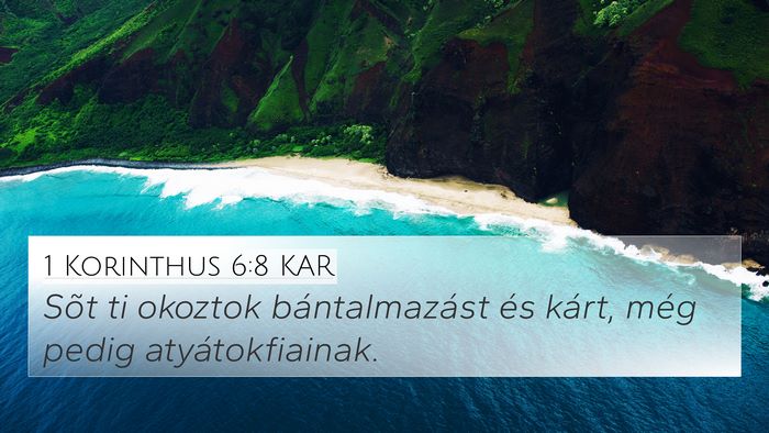 1 Korinthus 6:8 KAR Bible Verse Image