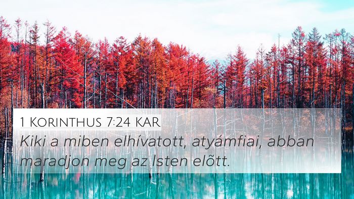 1 Korinthus 7:24 KAR Bible Verse Image