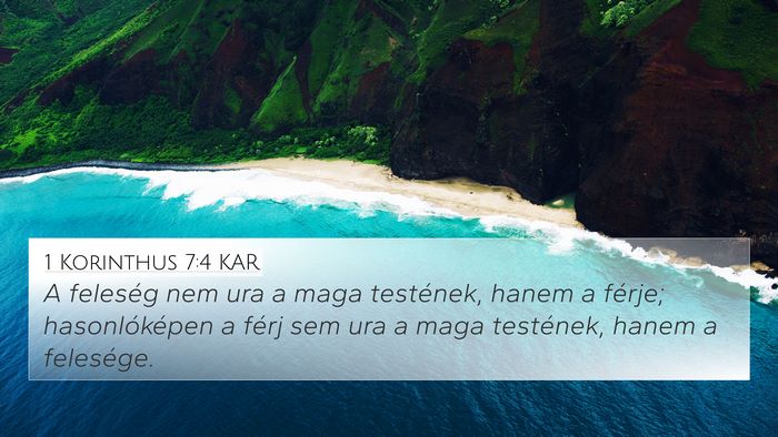 1 Korinthus 7:4 KAR Bible Verse Image