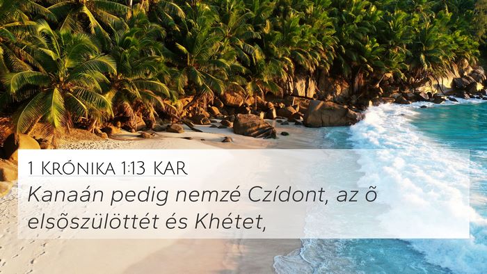1 Krónika 1:13 KAR Bible Verse Image