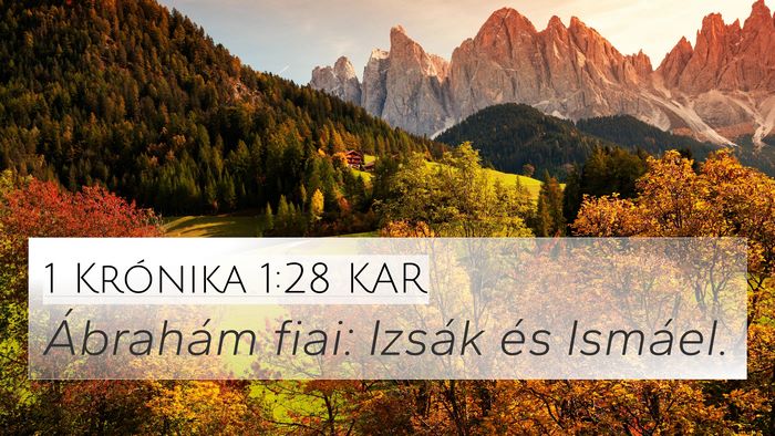 1 Krónika 1:28 KAR Bible Verse Image