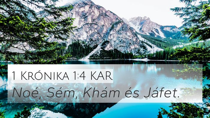 1 Krónika 1:4 KAR Bible Verse Image