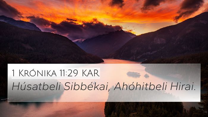 1 Krónika 11:29 KAR Bible Verse Image