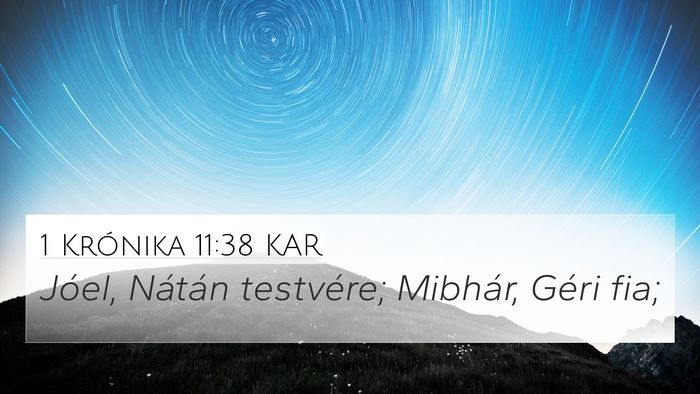1 Krónika 11:38 KAR Bible Verse Image