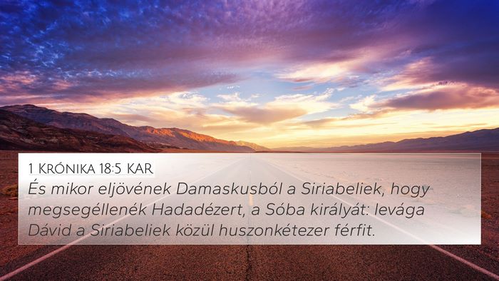 1 Krónika 18:5 KAR Bible Verse Image