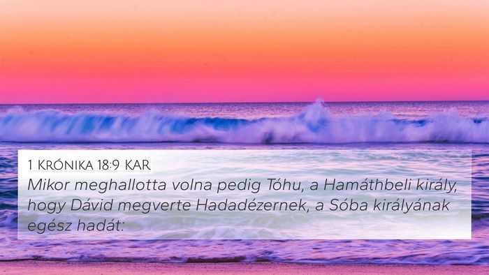 1 Krónika 18:9 KAR Bible Verse Image