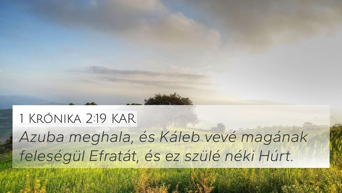 1 Krónika 2:19 KAR Bible Verse Image