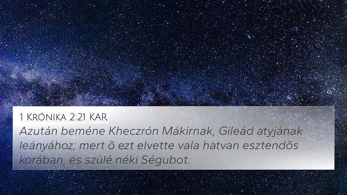 1 Krónika 2:21 KAR Bible Verse Image
