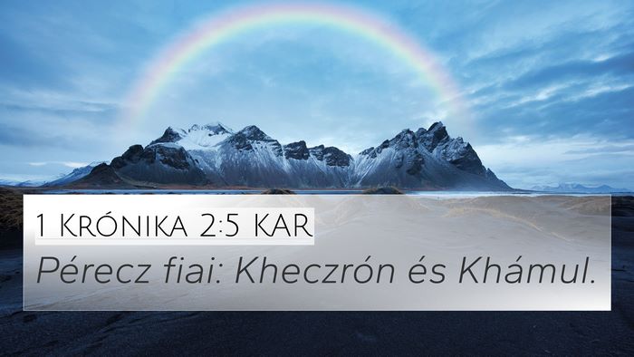 1 Krónika 2:5 KAR Bible Verse Image