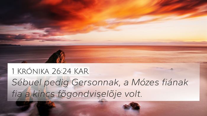 1 Krónika 26:24 KAR Bible Verse Image