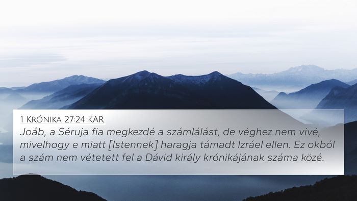 1 Krónika 27:24 KAR Bible Verse Image