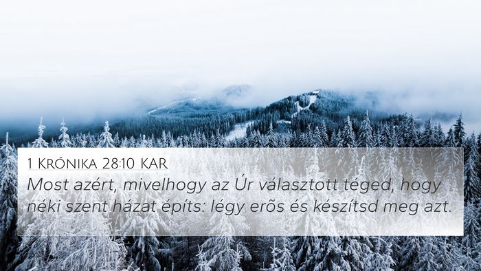 1 Krónika 28:10 KAR Bible Verse Image