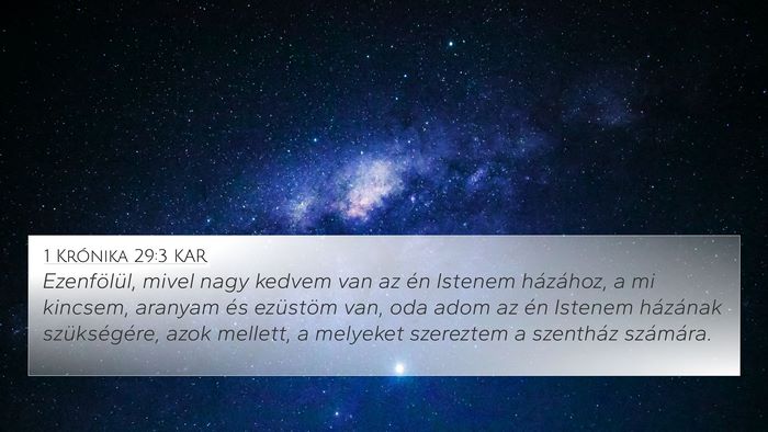 1 Krónika 29:3 KAR Bible Verse Image