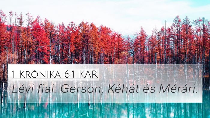 1 Krónika 6:1 KAR Bible Verse Image