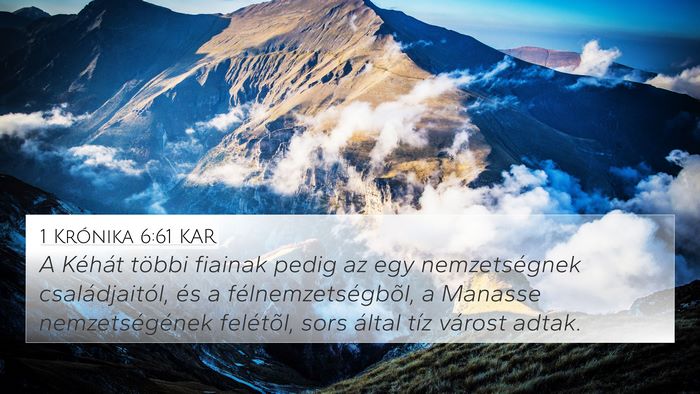 1 Krónika 6:61 KAR Bible Verse Image