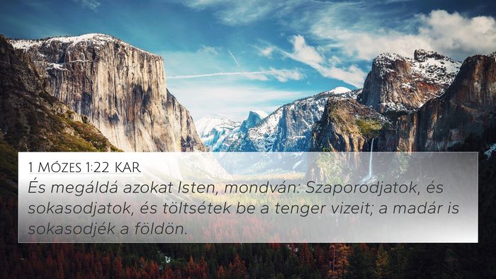 1 Mózes 1:22 KAR Bible Verse Image