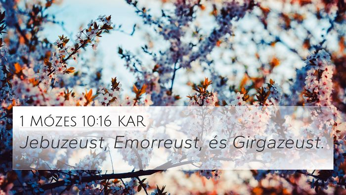 1 Mózes 10:16 KAR Bible Verse Image