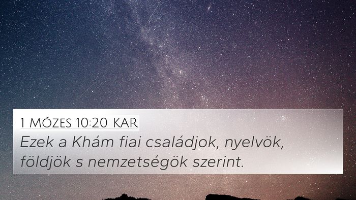 1 Mózes 10:20 KAR Bible Verse Image