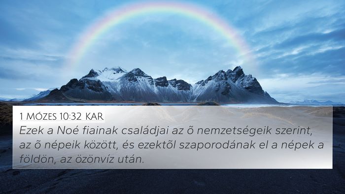 1 Mózes 10:32 KAR Bible Verse Image