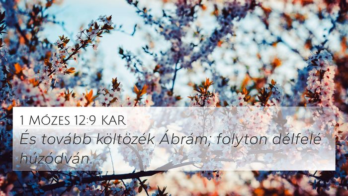 1 Mózes 12:9 KAR Bible Verse Image
