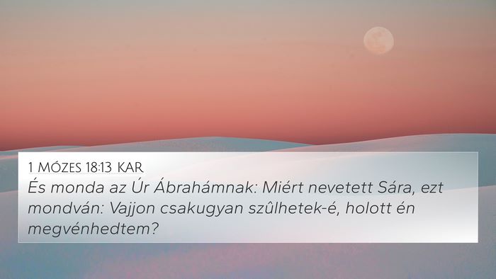 1 Mózes 18:13 KAR Bible Verse Image