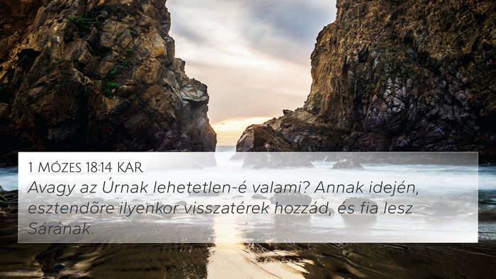 1 Mózes 18:14 KAR Bible Verse Image