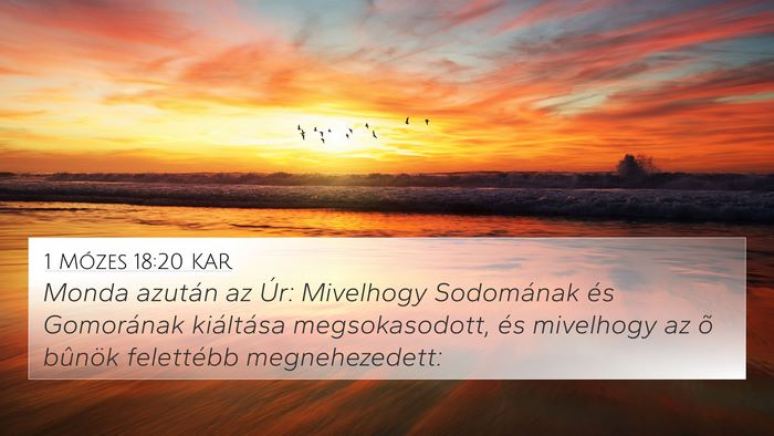 1 Mózes 18:20 KAR Bible Verse Image
