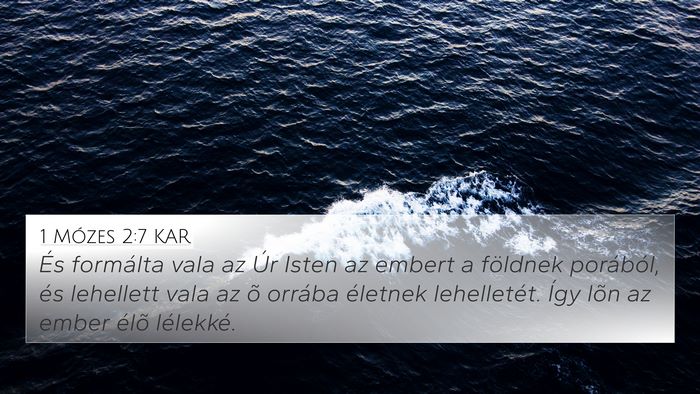 1 Mózes 2:7 KAR Bible Verse Image
