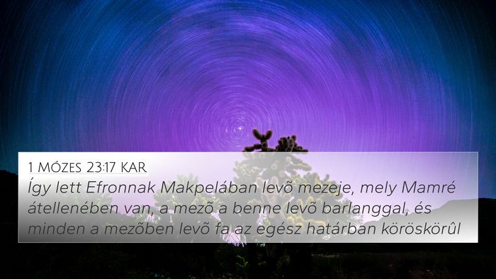 1 Mózes 23:17 KAR Bible Verse Image