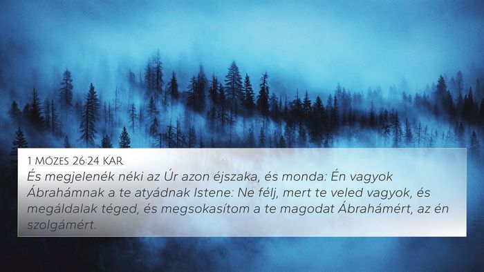 1 Mózes 26:24 KAR Bible Verse Image