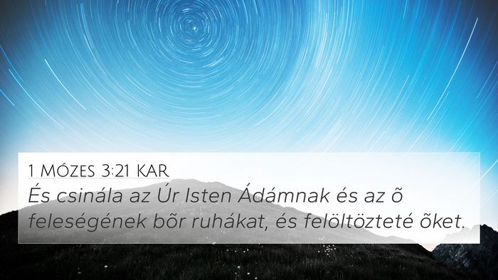 1 Mózes 3:21 KAR Bible Verse Image