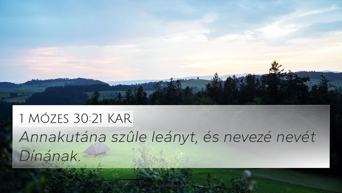 1 Mózes 30:21 KAR Bible Verse Image