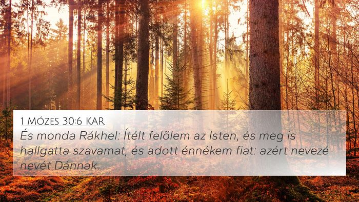 1 Mózes 30:6 KAR Bible Verse Image