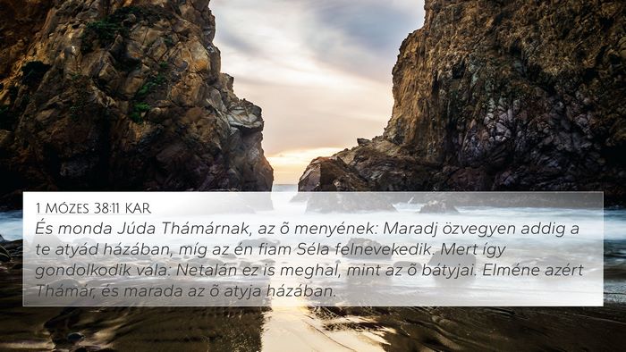 1 Mózes 38:11 KAR Bible Verse Image