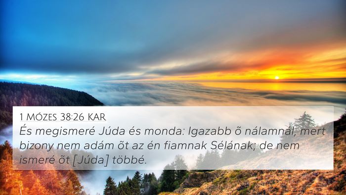1 Mózes 38:26 KAR Bible Verse Image
