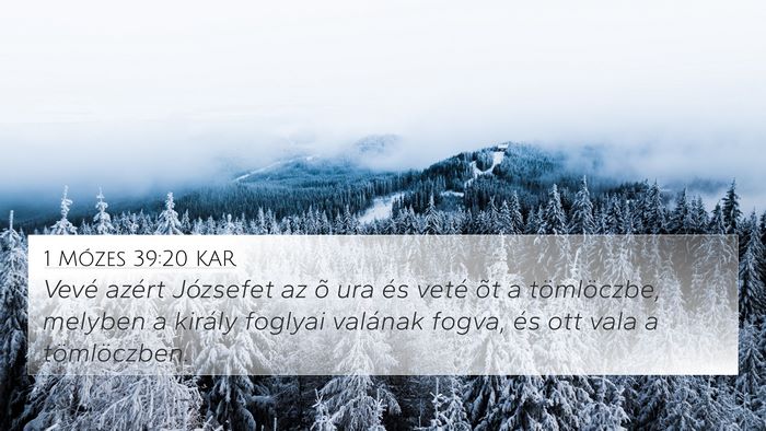 1 Mózes 39:20 KAR Bible Verse Image