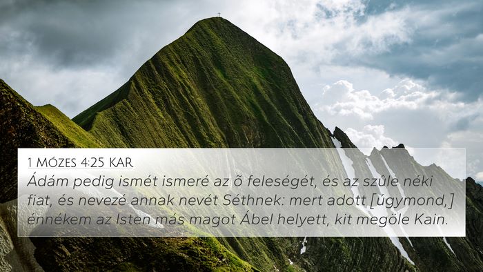 1 Mózes 4:25 KAR Bible Verse Image