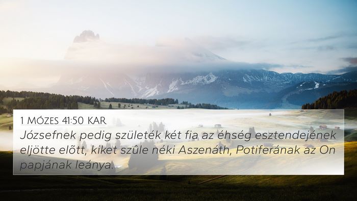 1 Mózes 41:50 KAR Bible Verse Image