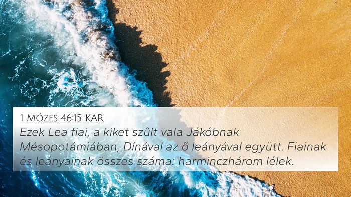 1 Mózes 46:15 KAR Bible Verse Image