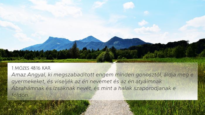1 Mózes 48:16 KAR Bible Verse Image
