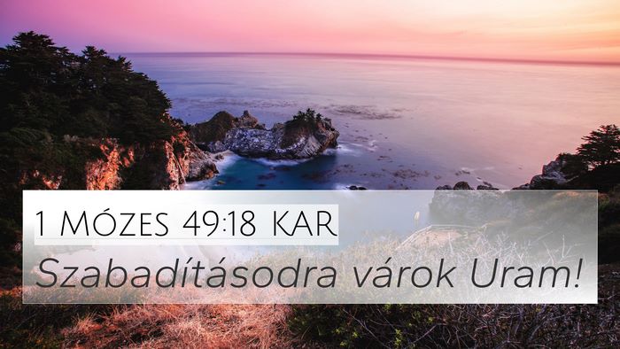 1 Mózes 49:18 KAR Bible Verse Image